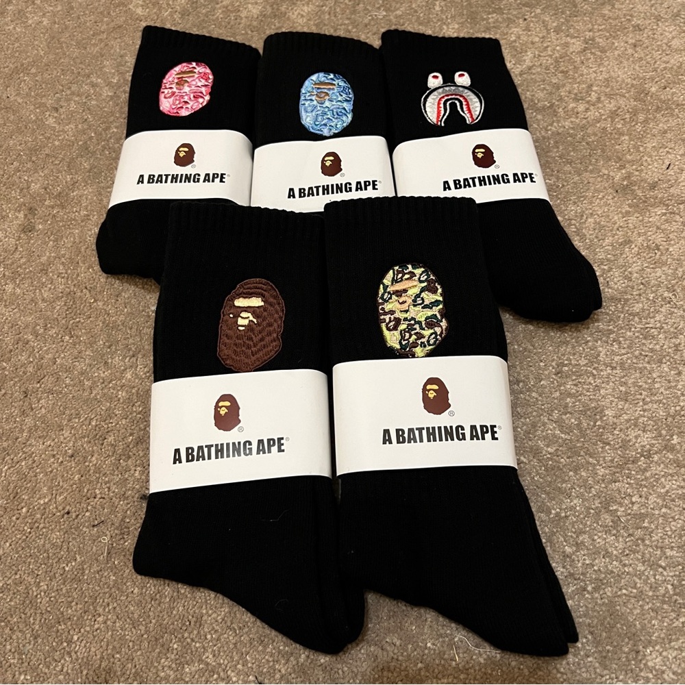 Bape Socks (5 Pack)